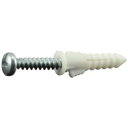 Midwest Fastener Screw Anchor, 1-1/4" L, Steel 12618